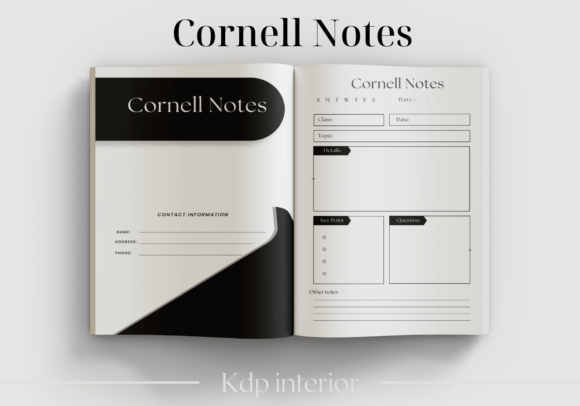 Download Cornell Notes Notebook - Kdp Interior - Kdp Collection