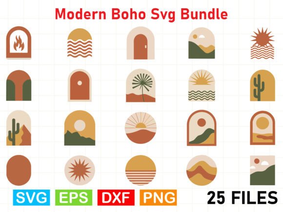 Download Modern Boho Svg Bundle - Modern boho svg Collection