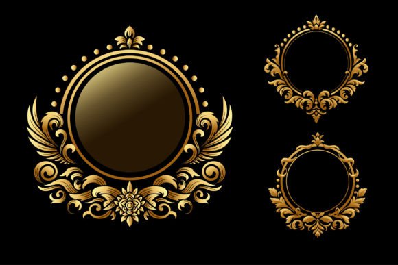 Download Golden Classic Circular Frame - Circular Collection