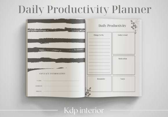 Download Daily Productivity Planner /KDP Interior - Kdp Collection