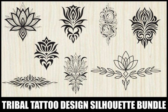 Download Floral Tribal Tattoo Vector Bundle - Tattoo Collection