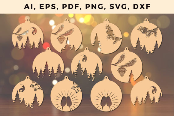 Download Christmas Ornaments Craft Cut File SVG - Craft cut file Collection