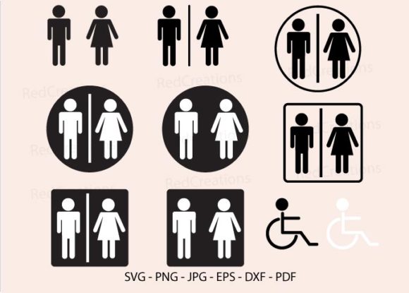 Download Toilet Svg, Bathroom, Restroom Sign - Premium Resources