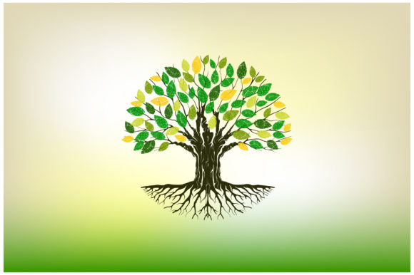 Download Abstract Circular Tree Illustrations - Circular Collection
