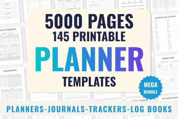 Download 145 Mega KDP Planners Bundle - Kdp Collection