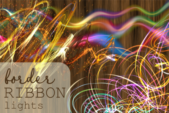 Download Border Ribbon Lights Decorative Elements - Decorative elements Collection