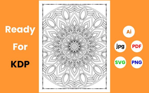 Download Mandala Floral Coloring Page Adults KDP - Kdp Collection