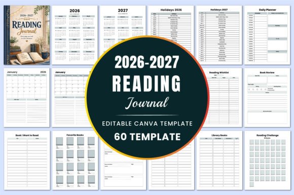 Download 2026–2027 Reading Journal KDP Interiors - Kdp Collection