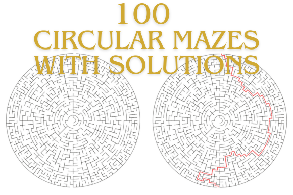 Download KDP Pages Mazes Circular with Solutions - Kdp Collection