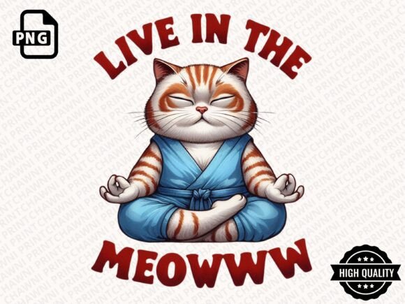 Download Funny Cat Doing Yoga Clipart PNG - Yoga clipart Collection