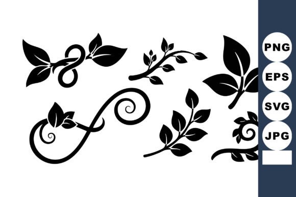Download Black Floral Vine Decorative Elements Ve - Decorative elements Collection