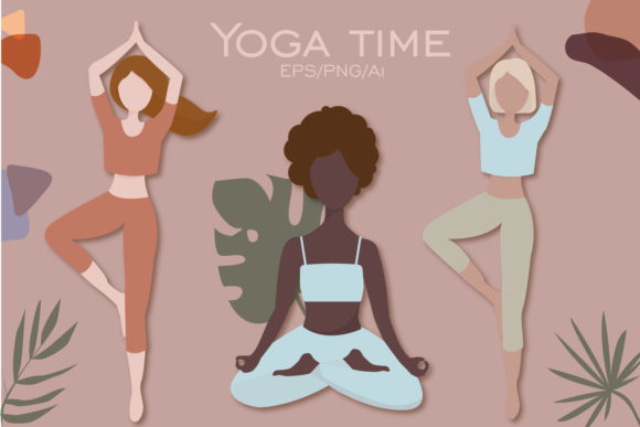 Download Yoga Clipart, Woman Abstract Clipart - Yoga clipart Collection