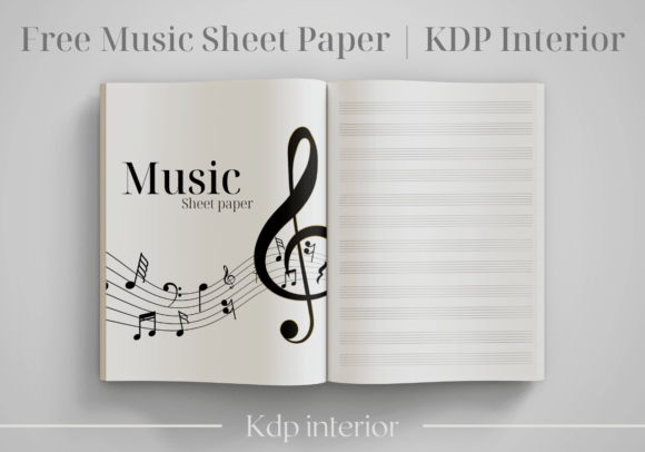 Download Free Music Sheet Paper | KDP Interior - Kdp Collection