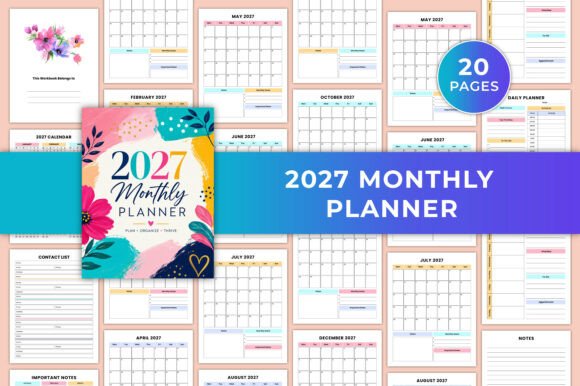 Download 2027 Monthly Planner KDP - Kdp Collection
