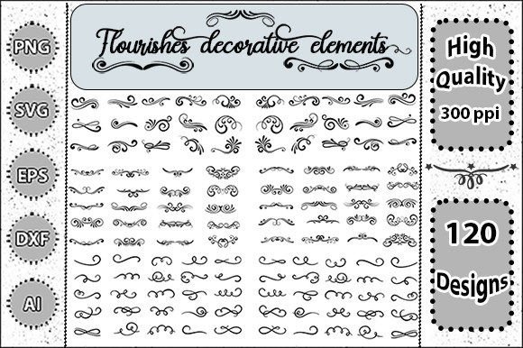 Download Flourishes Decorative Elements Svg Set 2 - Decorative elements Collection