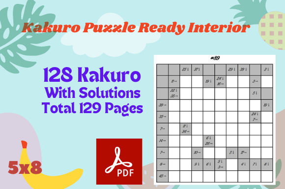 Download Kakuro Puzzle Activity Interior for KDP, - Kdp Collection