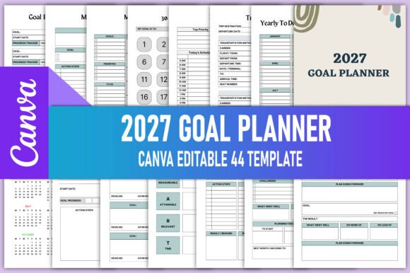 Download Editable 2027 Goal Planner KDP Interiors - Kdp Collection