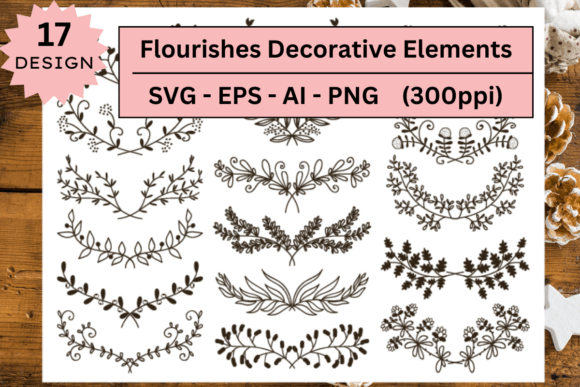 Download Flourishes Decorative Elements Svg Set - Decorative elements Collection