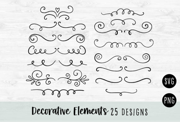 Download Decorative Elements and Swirls Svg - Decorative elements Collection