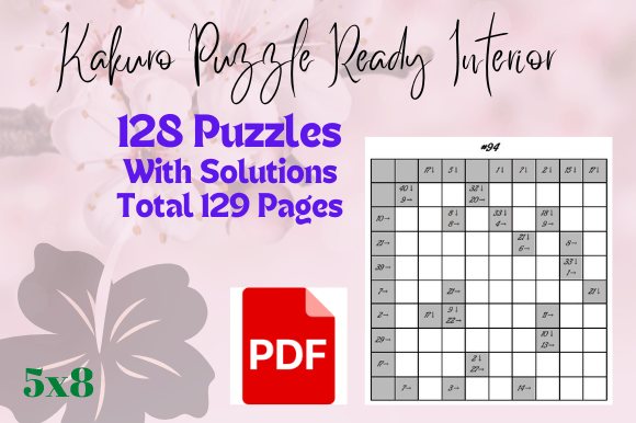 Download Kakuro Puzzle Activity Interior for KDP, - Kdp Collection