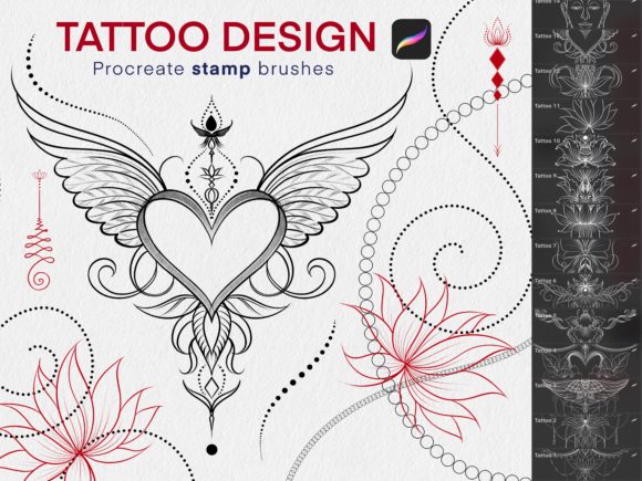 Download Procreate Tattoo Design Stamps Brush - Tattoo Collection
