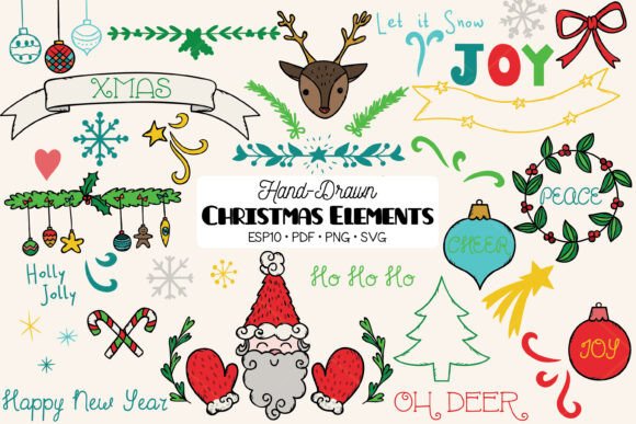 Download Christmas Decorative Elements Color - Decorative elements Collection